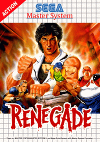 Renegade PAL Sega Master System PAL box art